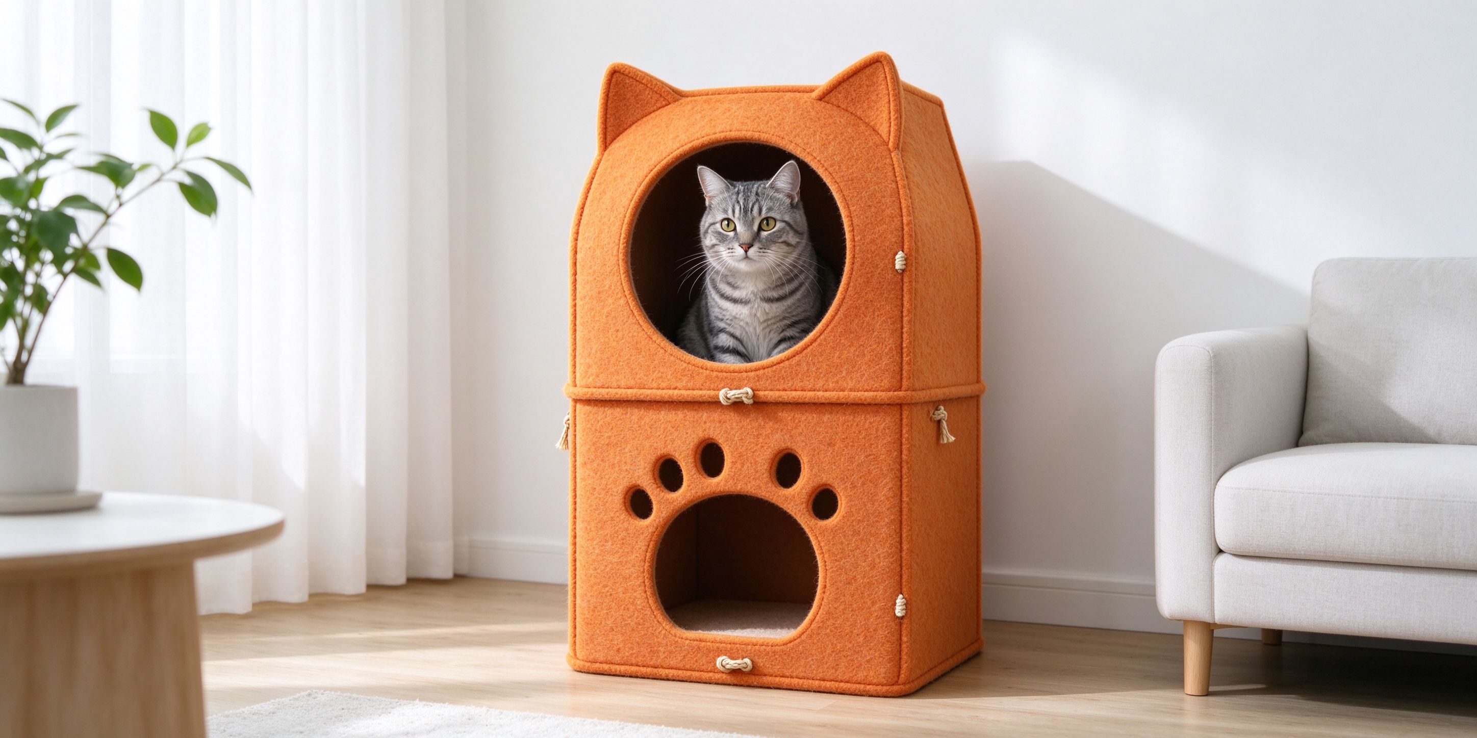 Active Play Zone — felt cat tree